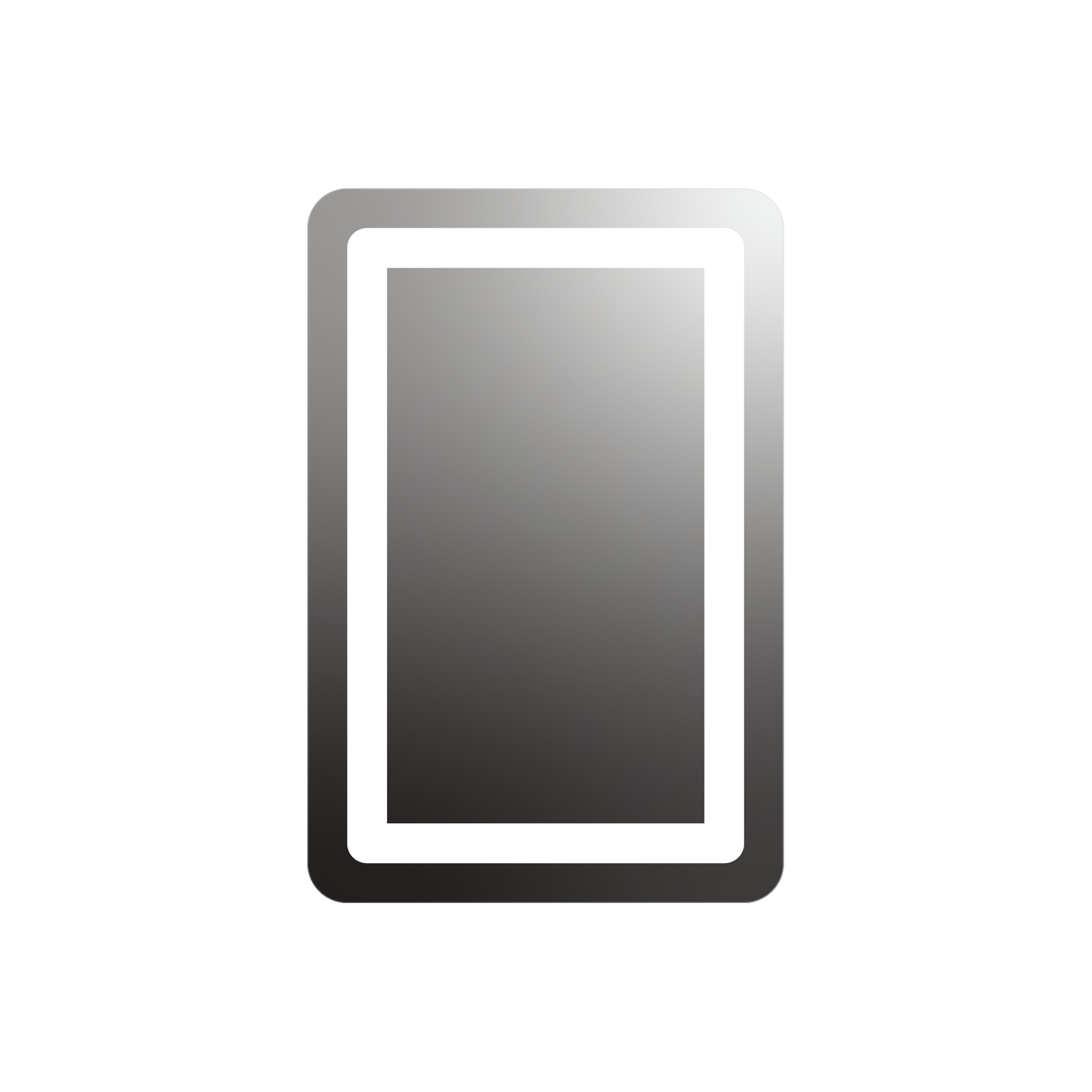 Allegro Rounded Rectangle Lighted Mirror