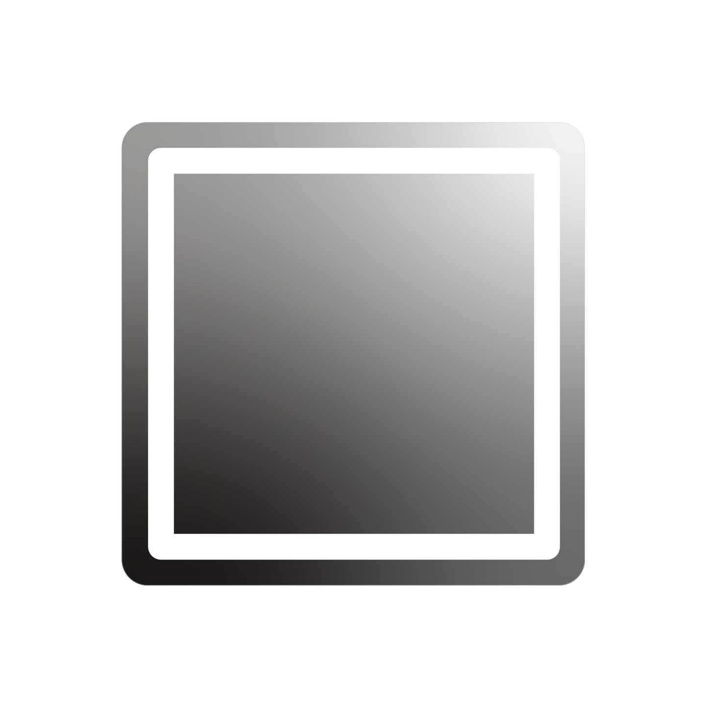 Allegro Rounded Rectangle Lighted Mirror
