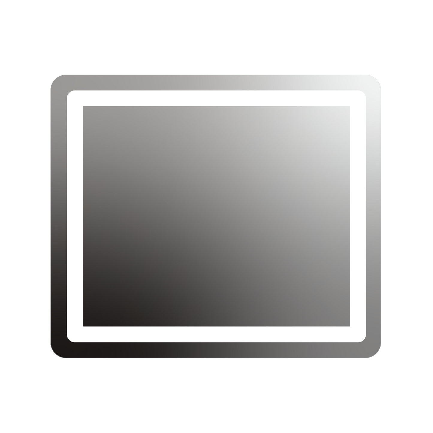Allegro Rounded Rectangle Lighted Mirror