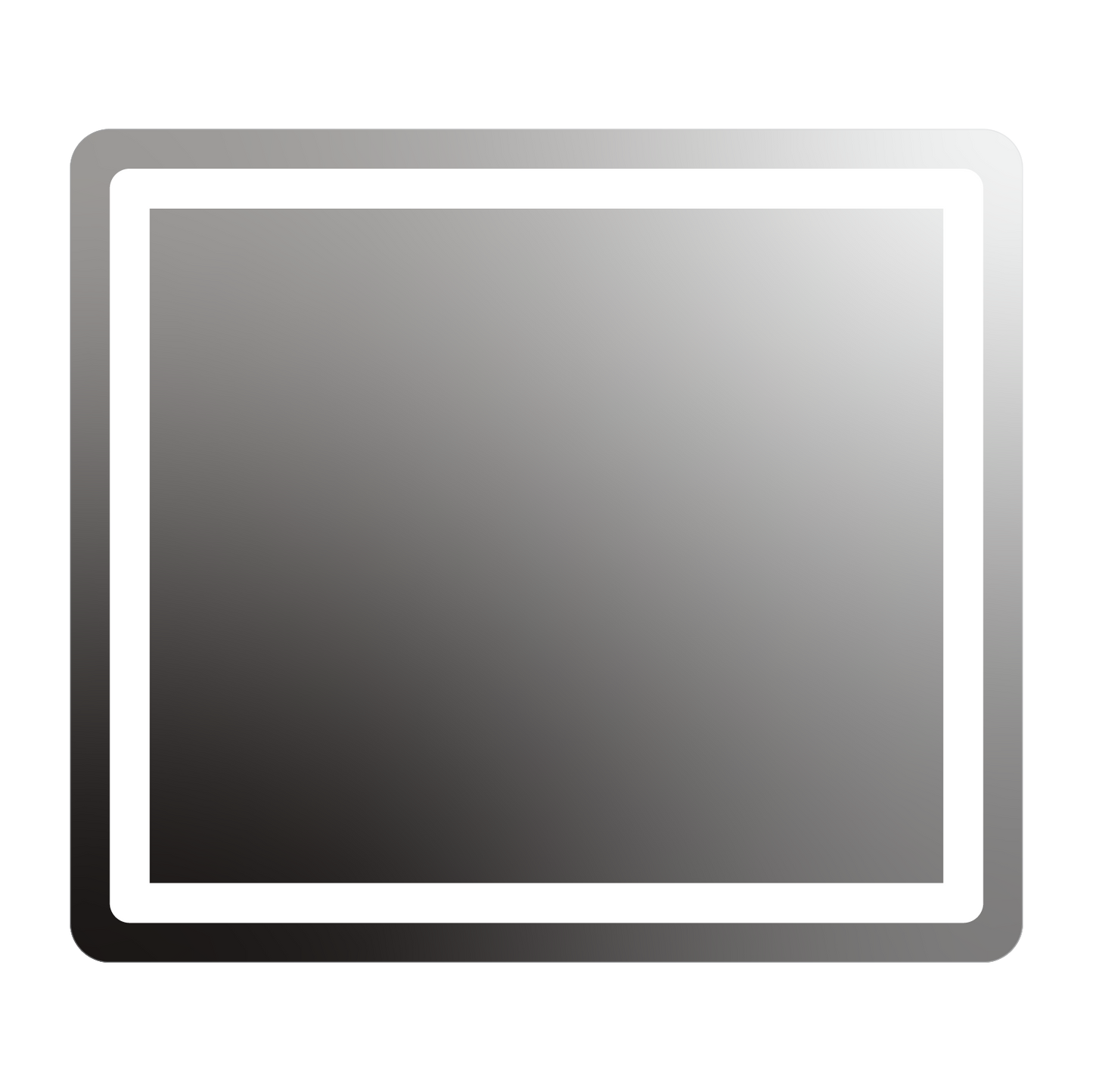 Allegro Rounded Rectangle Lighted Mirror