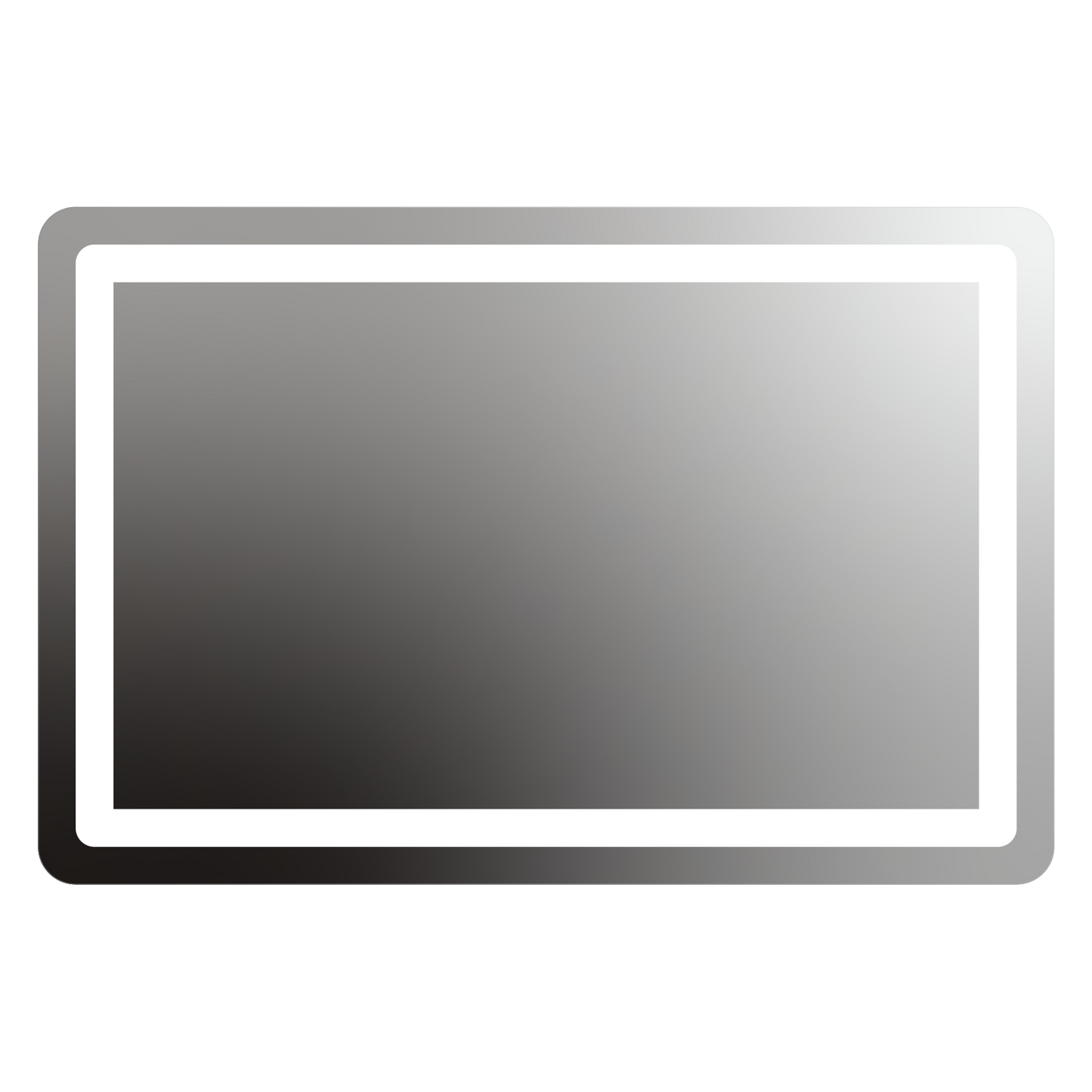 Allegro Rounded Rectangle Lighted Mirror