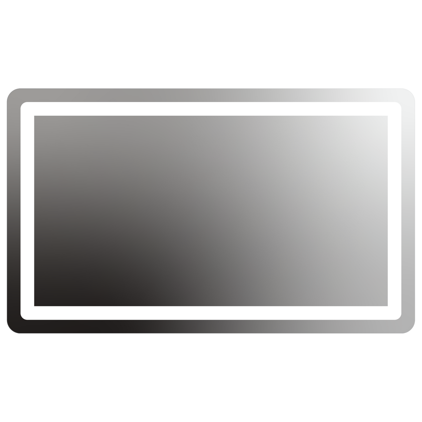 Allegro Rounded Rectangle Lighted Mirror