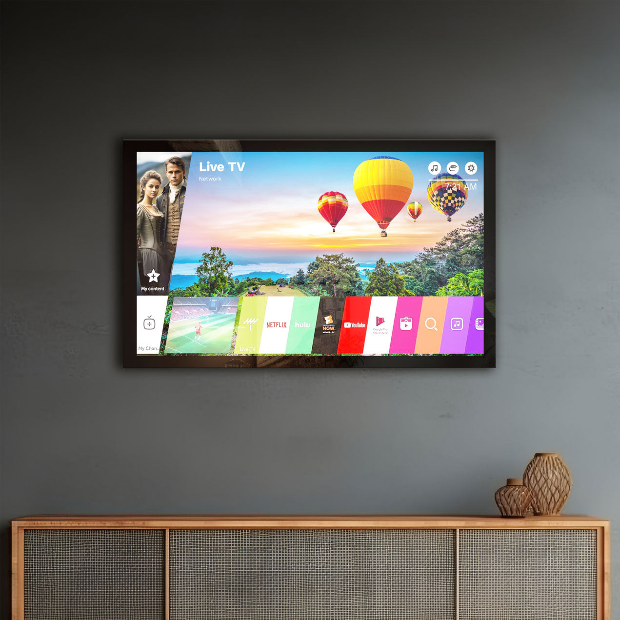 Framed TV Mirrors