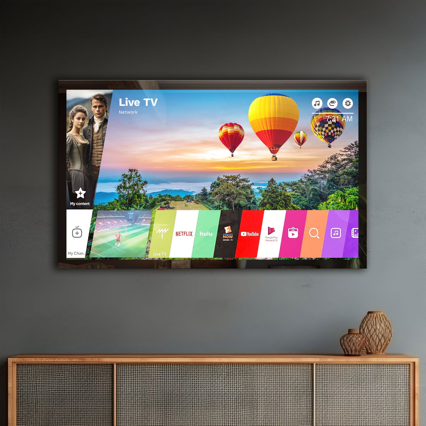Framed TV Mirrors