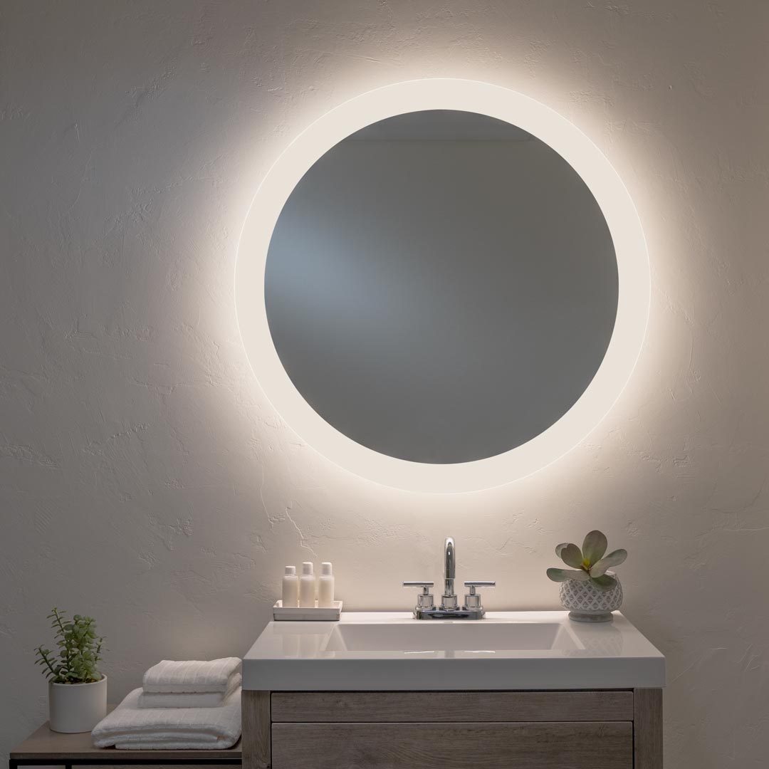 Forte Round Lighted Mirror – Séura