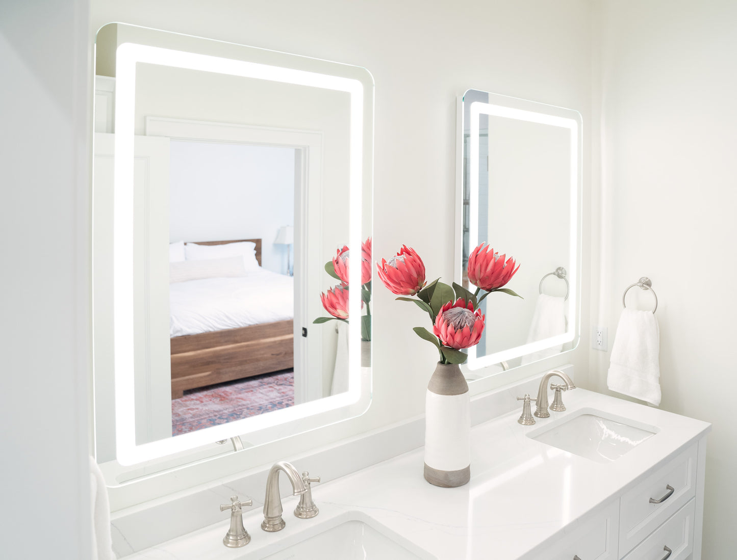 Allegro Rounded Rectangle Lighted Mirror