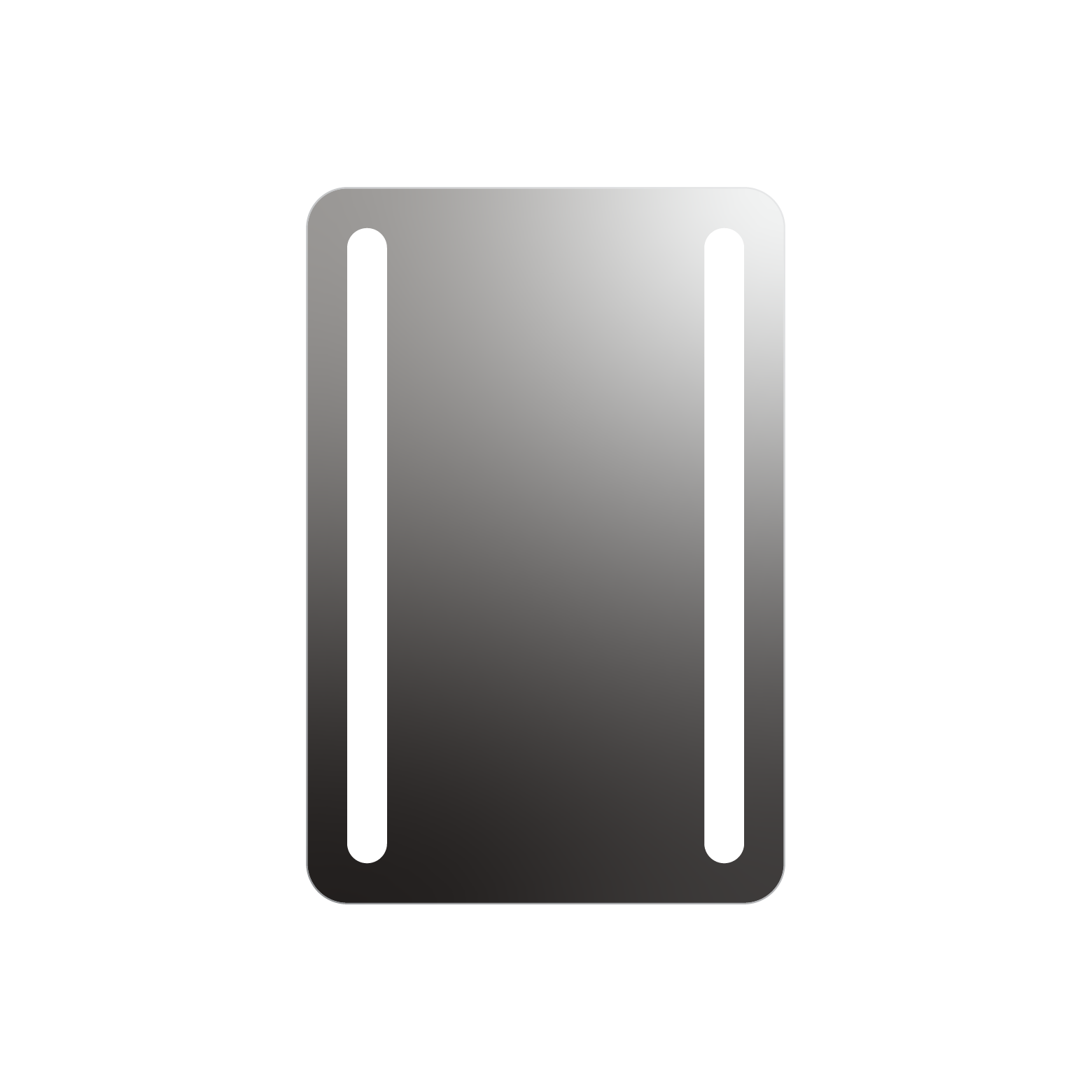 Lumin Rounded Rectangle Lighted Mirror – Séura