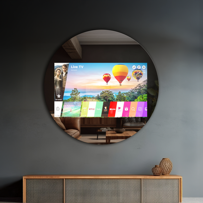 Round TV Mirror