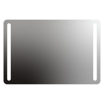 Lumin Rounded Rectangle Lighted Mirror