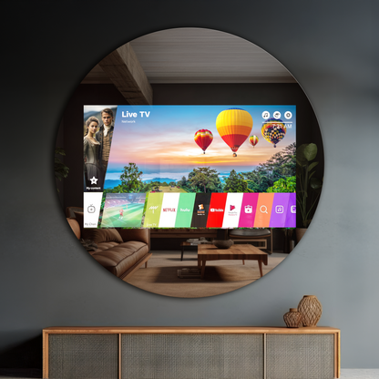 Round TV Mirror