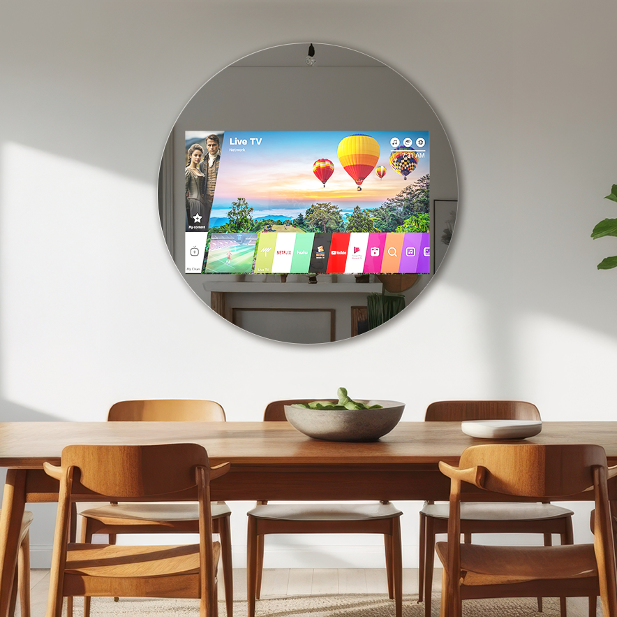 Round TV Mirror