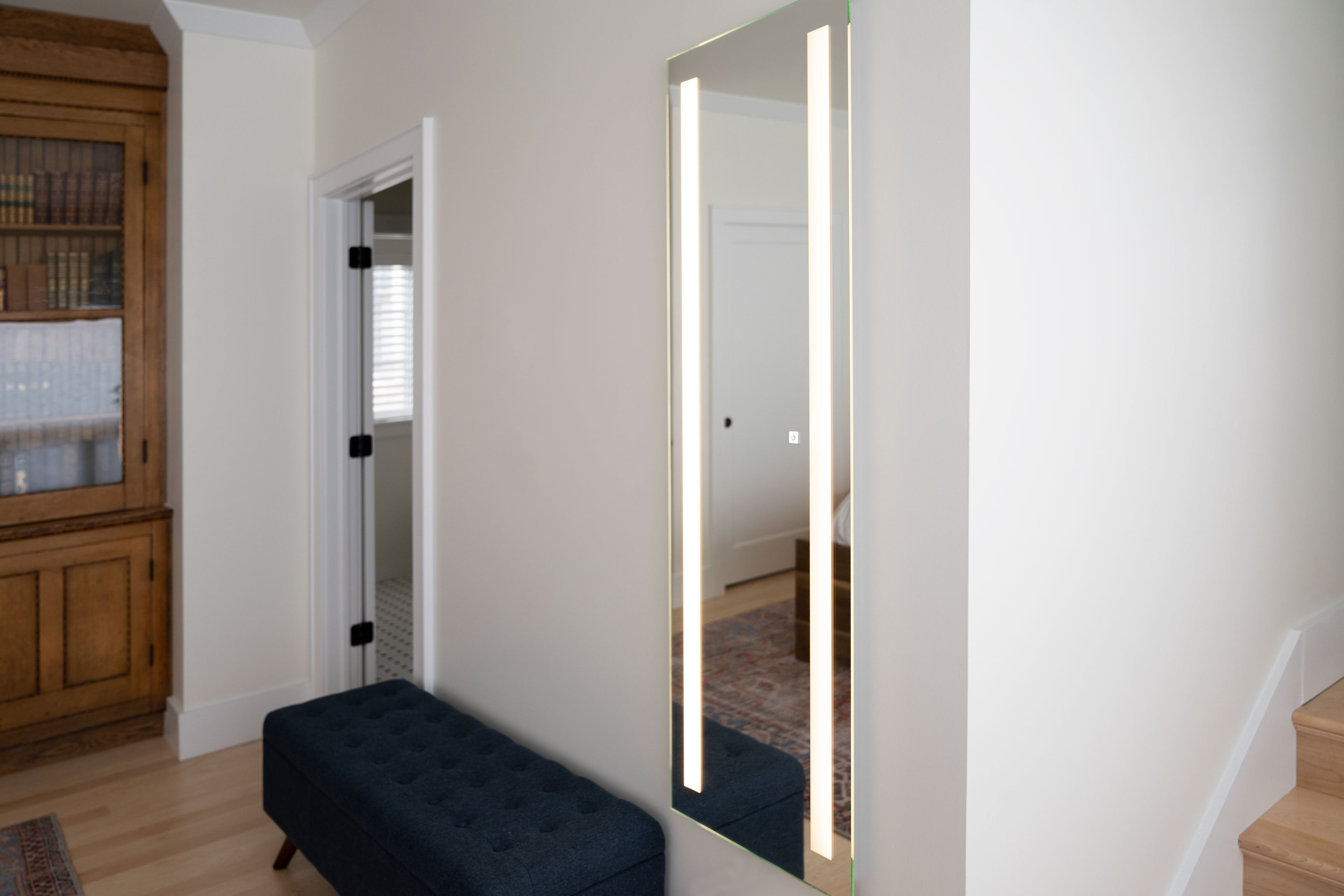 Seura Full Length Wardrobe LED Lighted Mirror in Walk In Closet