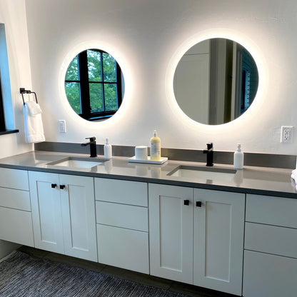 Forte Round Lighted Mirror