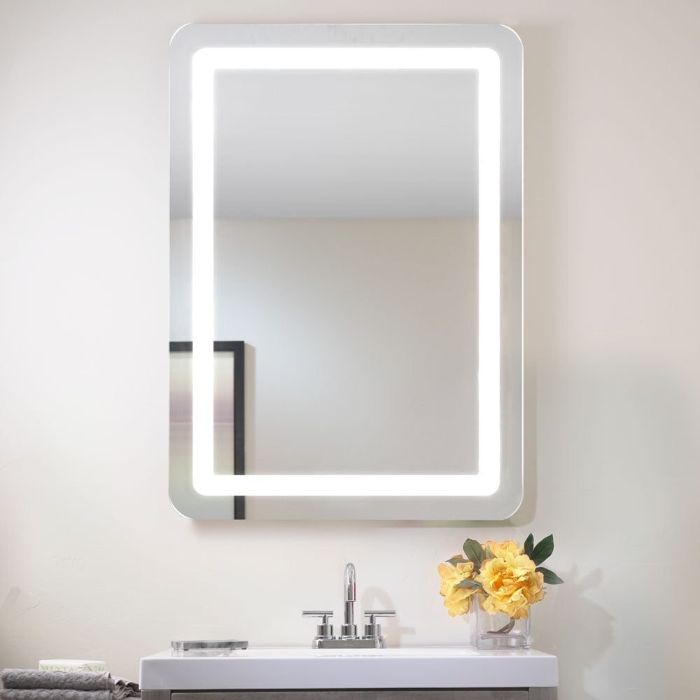 Allegro Rounded Rectangle Lighted Mirror – Séura