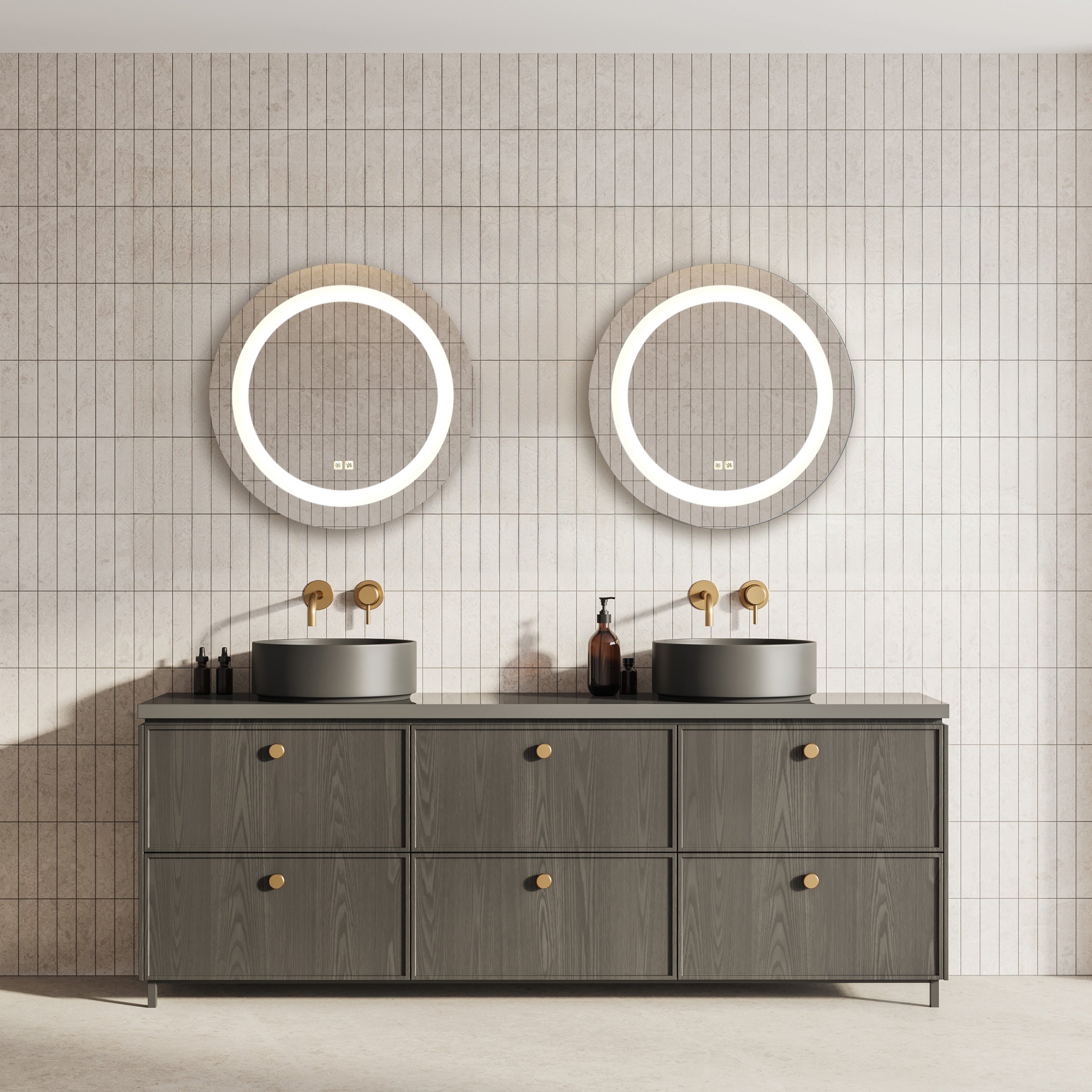 Concerto Round Lighted Mirror – Séura