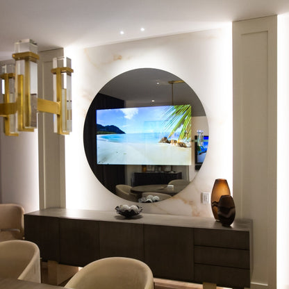 Round TV Mirror